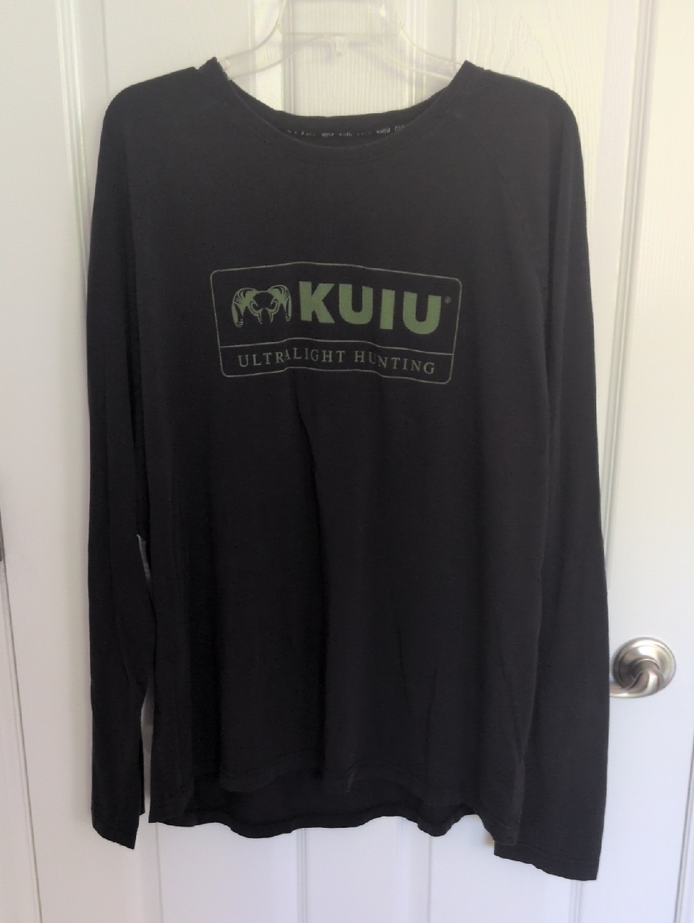 KUIU Black Ultralight Hunting Long Sleeve Tee - 3X